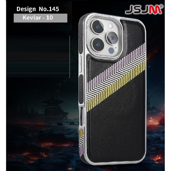Case for iPhone 16 Pro PU Leather Case with Magsafe Charging ( Design - 145 )