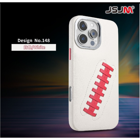 (Design-148) Chasel Leather Rugby Ball Design For iPhone Case