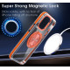 Case for iPhone 16 Pro High Quality Transparent Clear 360 Degree with Camera Stand Case with Magsafe  ( Desgin - 124 )