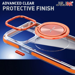 Apple iPhone 13 PRO MAX JSJM 360 Mag Safe + Camera Glass + Stand Back Case FOR Apple iPhone 13 PRO MAX (Design-124)