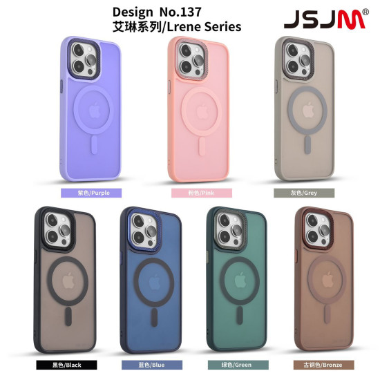 (Desgin-137) Premium Matte Magnetic Translucent Phone case