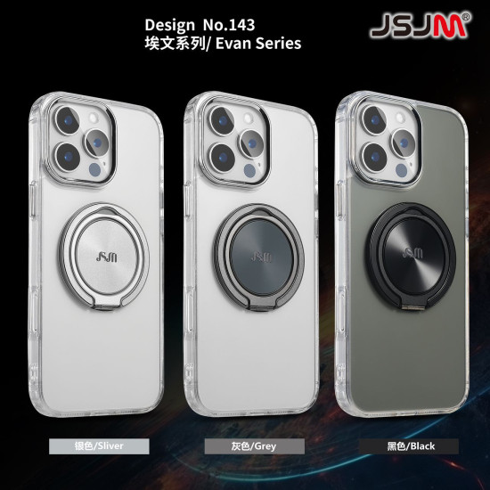 (Design-143) JSJM 360 Mag Safe With Stand Back Case