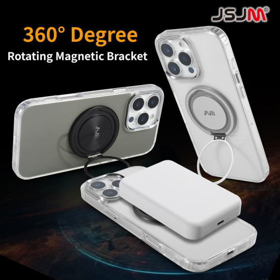 (Design-143) JSJM 360 Mag Safe With Stand Back Case