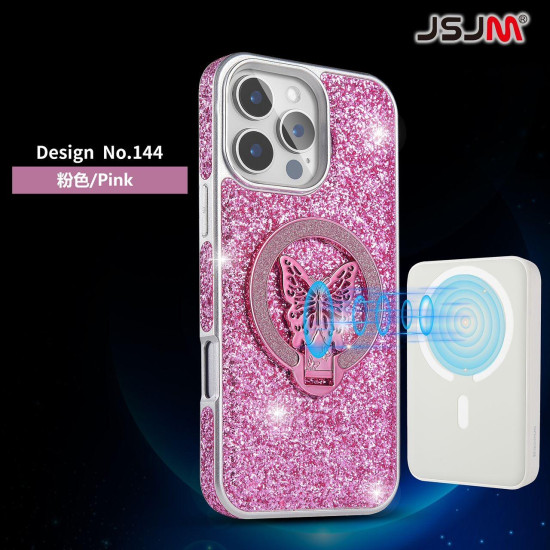 Case for Samsung Galaxy S23 Ultra Shining with Magsafe Stand Case ( Design- 144 )