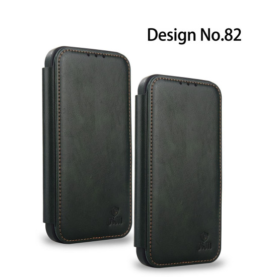 Case For iPhone 15 Pro JSJM Leather Flip Case With Card Holder For Apple iPhone 15 Pro ( Design - 82 )