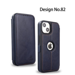 Case For iPhone 16 Pro JSJM Leather Flip Case With Card Holder For Apple iPhone 16 Pro ( Design - 82 )