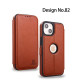Case For iPhone 15 Pro JSJM Leather Flip Case With Card Holder For Apple iPhone 15 Pro ( Design - 82 )