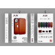 Case For iPhone 15 Pro JSJM Leather Flip Case With Card Holder For Apple iPhone 15 Pro ( Design - 82 )