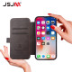 Case For iPhone 15 Pro JSJM Leather Flip Case With Card Holder For Apple iPhone 15 Pro ( Design - 82 )