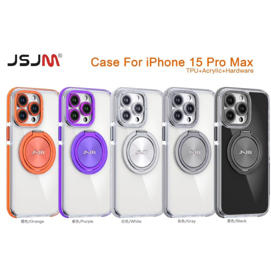 Apple iPhone 12 PRO MAX JSJM 360 Mag Safe + Camera Glass + Stand Back Case FOR Apple iPhone 12 PRO MAX (Design-124)