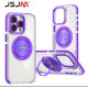 (Design-124) JSJM 360 Mag Safe + Camera Glass + Stand Back Case
