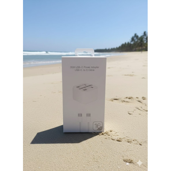 NUMBFISH - 35W USB-C Power Adapter With usb-c to Type-C to Type C Cable