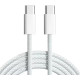 NUMBFISH - USB C Cable 1 Meter 60 Watts Type C Fast Charging Cable, Type C to Type C Cable (White)