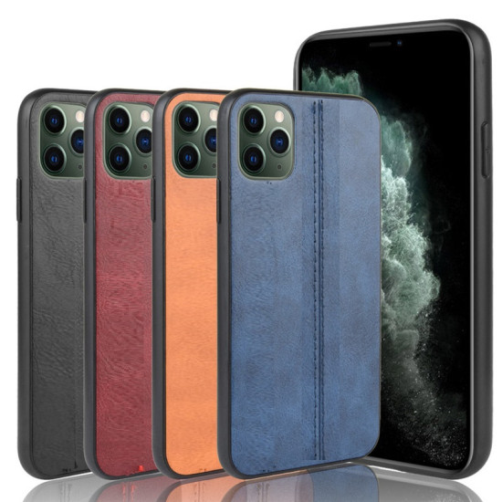 AL Safwah PC Case For iPhone 11 Pro Max Business Hybrid  PU Leather TPU Back Case Cover