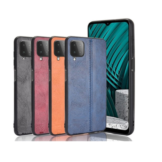 AL Safwah PC Case For Samsung Galaxy M32 Business Hybrid  PU Leather TPU Back Case Cover