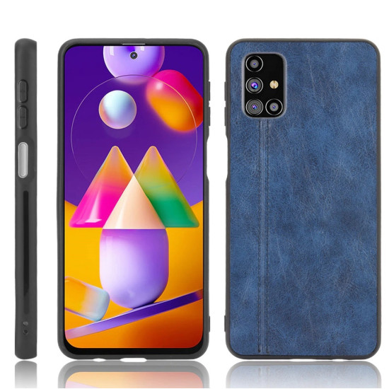 AL Safwah PC Case For Samsung Galaxy M51 Business Hybrid  PU Leather TPU Back Case Cover