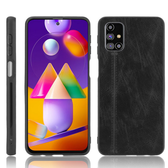 AL Safwah PC Case For Samsung Galaxy M51 Business Hybrid  PU Leather TPU Back Case Cover