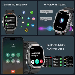 HK24 Smart Watch For Men And Women Amoled Always On Display Bluetooth Calling 