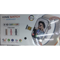 King Watch - K-10 Series Android Smartwatch With 2.2 Inch Display 5G Sim Card Support and 3 Pair Straps