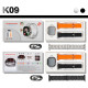 King Watch - K09 Android Smartwatch With 2.2 Inch Display 5G Sim Card Support and 3 Pair Straps