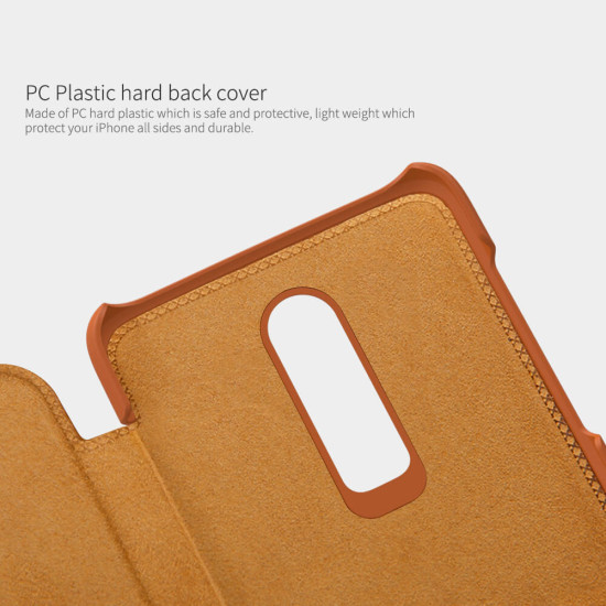 One Plus 6 ( 1+6 ) Nillkin Qin Series Leather Case