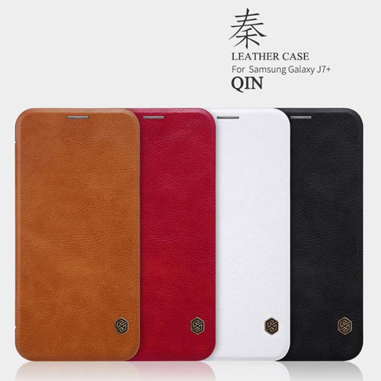 Samsung Galaxy C8 ( J7 PLUS ) Nillkin Qin Series Leather case