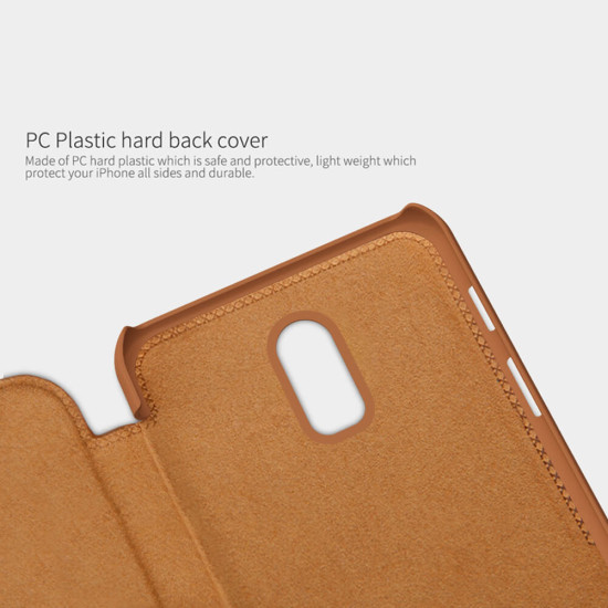 Samsung Galaxy C8 ( J7 PLUS ) Nillkin Qin Series Leather case